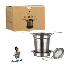 Infuser / Stainless Teacup Ball and Fine Mesh Basket Set